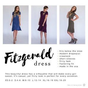 Fitzgerald Dress - Navy Ponte - Agnes & Dora